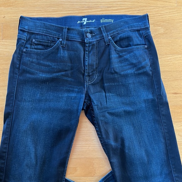 7 For All Mankind Slim Jeans 32x33 - Picture 2 of 5